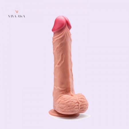 11 Inch Penis Realistic Big Dildo Dual-layered Liquid Silicone 