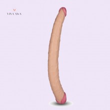 14Inch 36CM Double Ended Dildo Realistic Tapered Double Penetration Dong Lesbian Sex In India