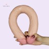 17Inch 43CM Double Ended Dildo Realistic Slim Flexible Double Dong Lesbian Sex In India