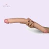 17Inch 43CM Double Ended Dildo Realistic Slim Flexible Double Dong Lesbian Sex In India