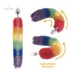 18 Inch Rainbow Tail Plug Tail Plug Steel Butt Plug India Anal Play