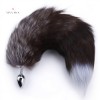 18" Wolf Tail Plug Metal Plug India Black Stainless Steel Plug