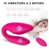 2 In 1 Clitoral G-spot Couples Vibrator Wireless 10 Vibrating Modes