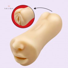 2 In 1 Pocket Pussy Realistic Vagina Oral Sex Male Masterbation Adult Sex Toys India