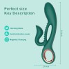 G Spot Rabbit Vibrator Dual Stimulator Adult Toys for Clitoral Nipple Anal with 10×10 Vibration Modes
