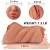 3 in 1 Realistic Textured Mouth Vagina and Tight Anus