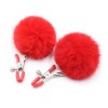 Blush Noir Pom Adjustable Nipple Clamps