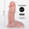 6.5 Inch Top Realistic Skin Tone Dual-Density Liquid Silicone Suction Cup Dildo