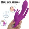 3 in 1 Rabbit Vibrator G Spot Clitoris Stimulation Clit Anal Stimulating Rechargeable