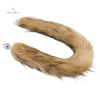 32" Brown Fox Tail Metal Plug India Tail Plug