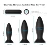 3Pcs Vibrating Plug Set Anal Training Kit 9 Vibration Modes Remote Control