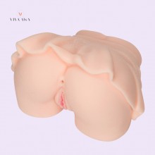 3D Simulation Soft Pussy and Ass Masturbators Adult Male Sex Toy