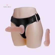 4Inch 10CM Strap On Dildo Two Mini Dildo Realistic Small Penis Beginner Lesbian Sex Toy India