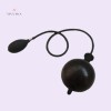 5" Inflatable Butt Plug Silicone India Anal Play Black