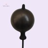 5" Inflatable Butt Plug Silicone India Anal Play Black