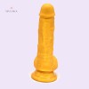6.9" Golden Dildo With Suction Cup Artificial Penis Adult Sex Toys India