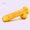 6.9" Golden Dildo With Suction Cup Artificial Penis Adult Sex Toys India