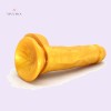 6.9" Golden Dildo With Suction Cup Artificial Penis Adult Sex Toys India