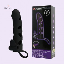6 Inch Penis Sleeve With Vibration