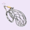 Chastity Cock Cage Lockable Stainless Steel Penis Cock Ring Sleeve Lock Sex Toys for Men 