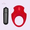 Male Cock Vibrating Ring delay sex RED