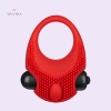 Male Cock Vibrating Ring delay sex RED