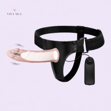 7.1/5.9/5.7Inch（18/15/14.5CM）3Size Hollow Strap On Dildo Vibrating Belt Dildo Buy Sex Toy India