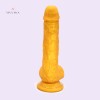 7.5" Golden Dildo With Suction Cup Artificial Penis Adult Sex Toys India