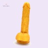 7.5" Golden Dildo With Suction Cup Artificial Penis Adult Sex Toys India
