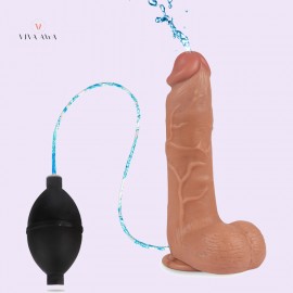 8.3Inch 21CM Ejaculating Dildo Realistic Ejaculating Squiring Penis Cock With Suction Cup Sex Toy In India