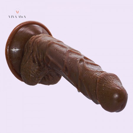 8.3Inch 21CM Indian Brown Big Dildo Dick Adult Sex Toys