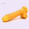 8.5" Golden Dildo With Suction Cup Artificial Penis Adult Sex Toys India