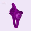 Silicone Vibrating Penis Ring Sex Toys for Couple Purple