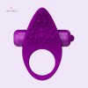 Silicone Vibrating Penis Ring Sex Toys for Couple Purple