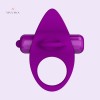 Silicone Vibrating Penis Ring Sex Toys for Couple Purple