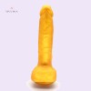 9.3 Golden Dildo With Suction Cup Artificial Penis Adult Sex Toys India