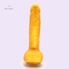 9.3" Golden Dildo With Suction Cup Artificial Penis Adult Sex Toys India