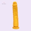 9.5" Golden Dildo With Suction Cup Artificial Penis Adult Sex Toys India