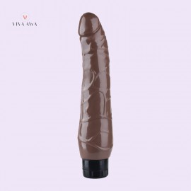 9.6Inch 24.5CM Dildo Vibrator In India Flesh/Brown