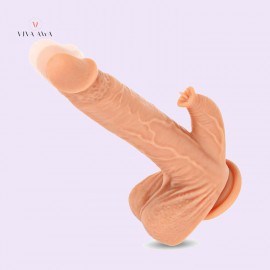 9.8" Thrusting Dildo 360°Rotation 7 Vibration Modes 5 Thrusting 7 Licking Sex Toys for Women