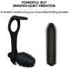 Vibrating Plug with Cock Ring 10 Speed Waterproof