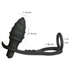 Vibrating Plug with Cock Ring 10 Speed Waterproof