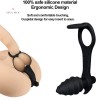 Vibrating Plug with Cock Ring 10 Speed Waterproof