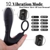 Anal Vibrator With Cock Ring Waterproof Butt Plug 10 Vibrating Mode India Anal Sex Toys