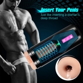 Automatic Fuck 10 Powerful Thrusting Modes Realistic Vagina With Moans India Male Masturbator Sex Toys