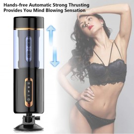 Automatic Fuck India Hands Free Male Masturbator Electric 3D Realistic Vagina Vibrating Male Sex Toy