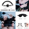 BDSM Bondage Set India 10 Pcs Furry Leather Bondage Restraints Kits Sex Toys for Couples