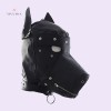 BDSM Hood Dog Mask Head Harness Sex Slave Collar Leash Mouth Gag Blindfold