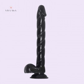 Big Slim Realistic Dildo Sex Toy India Black Big Slim Realistic Dildo Sex Toy India Black