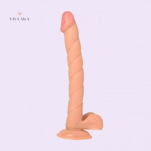 Big Slim Realistic Dildo Sex Toy India Flesh